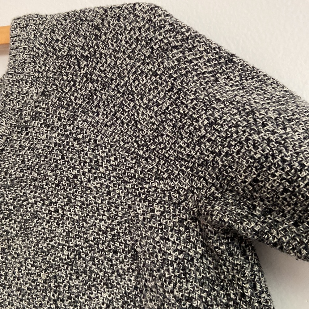 Madewell Gray Marled Split Back Sweater Women Siz… - image 4